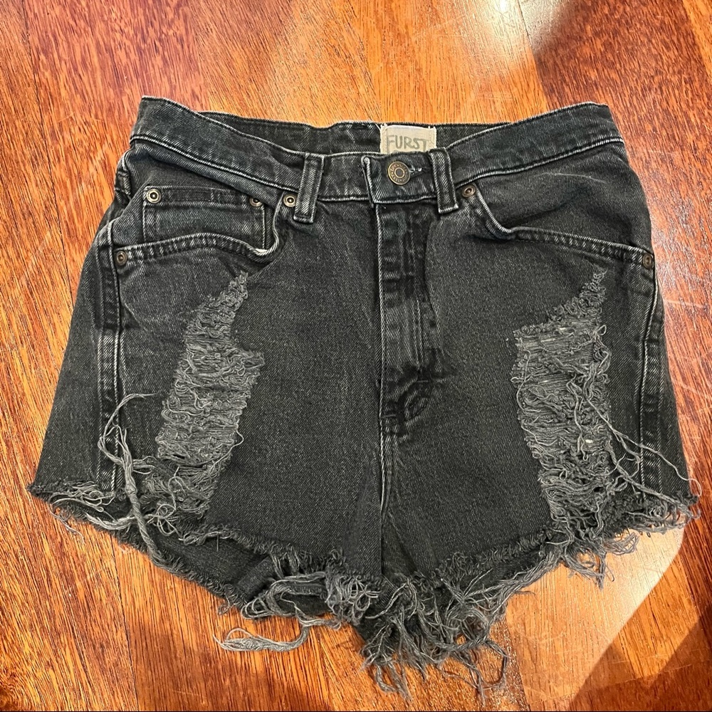 LF furst of a kind distressed high waisted shorts - Picture 1 of 1